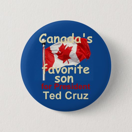 テッドCRUZ 2016ボタン 缶バッジ (正面)