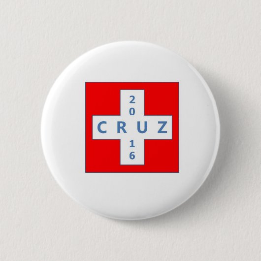 テッドCruz 2016年の大統領のなキャンペーンボタン 缶バッジ (正面)