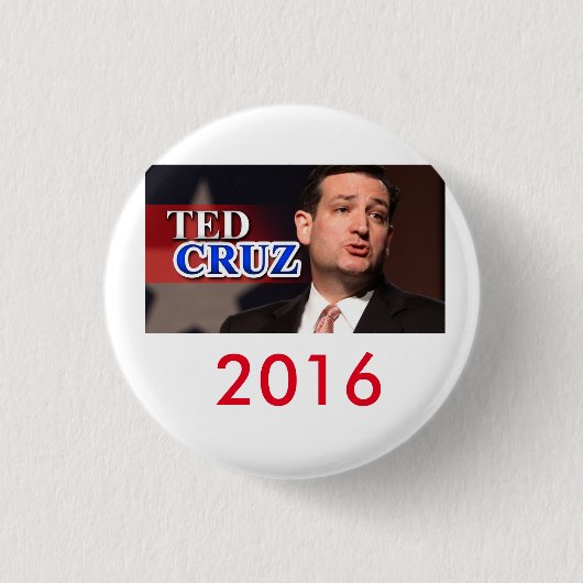 テッドCruz 2016年のPinbackボタン 缶バッジ (正面)