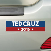 テッドCruz 2016年 バンパーステッカー (車上)