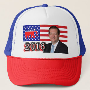 テッドCruz 2016年-米国旗及び象 キャップ