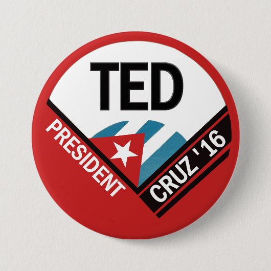 テッドCruz 2016年 缶バッジ (正面)