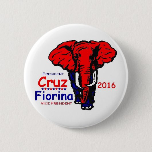 テッドCruz 2016年 缶バッジ (正面)