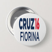 テッドCruz Carly Fiorina 2016の円形ボタン 缶バッジ (正面&裏面)