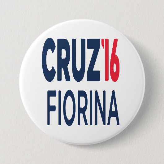 テッドCruz Carly Fiorina 2016の円形ボタン 缶バッジ (正面)