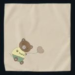 テッドE.テディベアカーキパーソナライズされたペット バンダナ<br><div class="desc">カーキの背景とピンクの鼻の可愛いテディベア…気球を持って彼の腹にはペットの名前が付いている。背景色はカスタマイズ可能で、フォント、フォントの色、名前など[編集]メニューを使用する。自分で作れ！衣服ボアギーの可愛いデザインは、すべての利益救済の50%がアニマルレスキューに寄付されているため、ホームレスのペットである。</div>