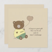 テッドE.ベアハグスカキタンパーソナライズされた (正面/裏面)