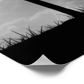 テテレスタイバイクもしくは自転車に乗る人 ポスター (角)