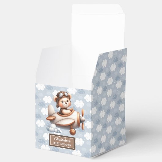 テディおもしろいベアパイロットボーイベビーお願いボックス フェイバーボックス (オープン)