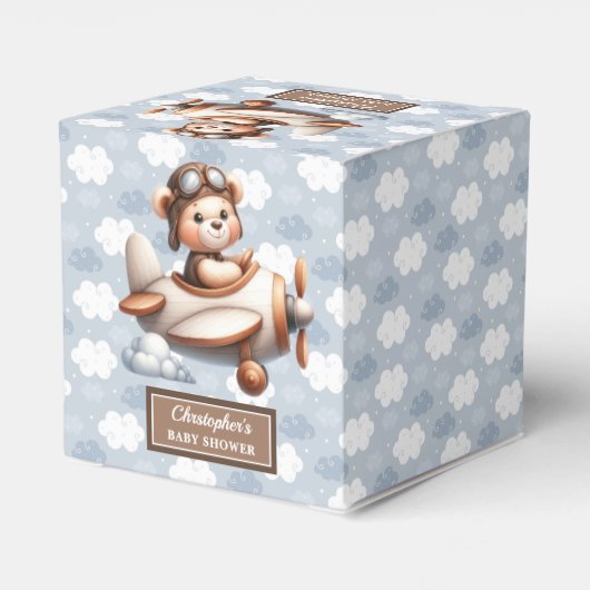 テディおもしろいベアパイロットボーイベビーお願いボックス フェイバーボックス (裏面サイド)