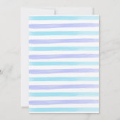 テディお洒落ボーイズ赤ちゃんシャワー招待状 招待状 (裏面)