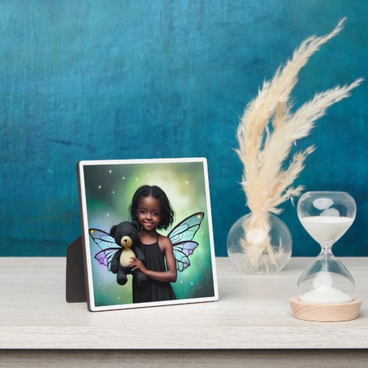 テディかわいらしベアの少女 フォトプラーク (インサイチュ)