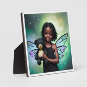 テディかわいらしベアの少女 フォトプラーク (正面)