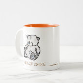 テディが付いているマグ ツートーンマグカップ (正面左)