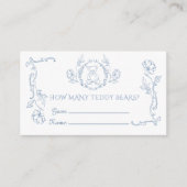 テディがToileヴィンテージフレームを支える数 エンクロージャーカード (正面)