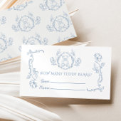 テディがToileヴィンテージフレームを支える数 エンクロージャーカード