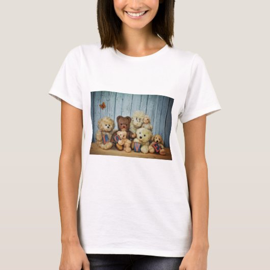 テディと友達 Tシャツ (正面)