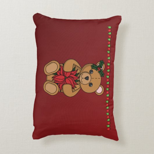 テディのギフトアクセント枕 アクセントクッション (裏面(縦))