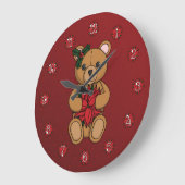 テディのギフト時計 ラージ壁時計 (傾斜)