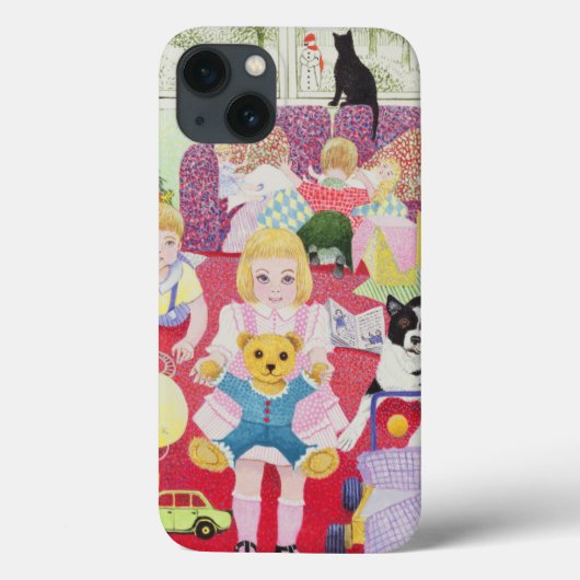テディのクリスマスのパジャマ Case-Mate iPhoneケース (裏面)