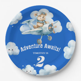 テディのスカイハイの誕生日:2回目の誕生日 ペーパープレート