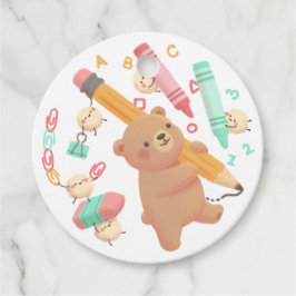 テディのバックトゥスクールイラスト フェイバータグ