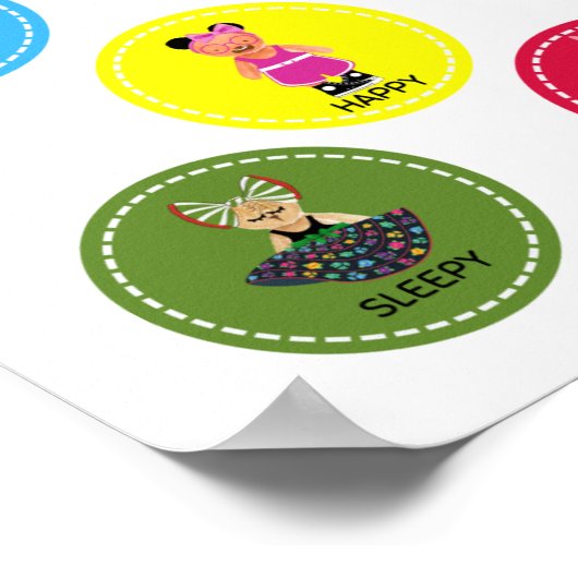 テディの大きな感覚表 ポスター (角)