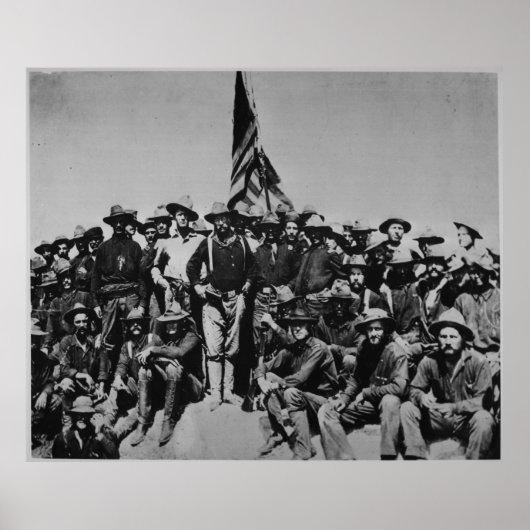 テディの子馬テディ・ルーズベルト荒削りライダー1898 ポスター (正面)