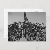 テディの子馬テディ・ルーズベルト荒削りライダー1898 ポストカード (正面/裏面)