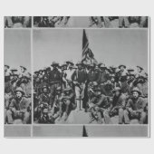 テディの子馬テディ・ルーズベルト荒削りライダー1898 ラッピングペーパー (フラット)