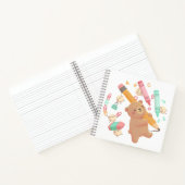 テディの新学期イラスト ノートブック (内部)