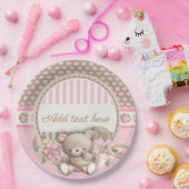 テディの新生児 ペーパープレート (パーティー)