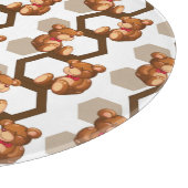 テディの配列のイラストレーションは白に関係します カッティングボード (角)