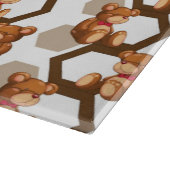 テディの配列のイラストレーションは白に関係します カッティングボード (角)