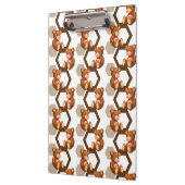 テディの配列のイラストレーションは白に関係します クリップボード (左)