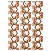 テディの配列のイラストレーションは白に関係します クリップボード (裏面)