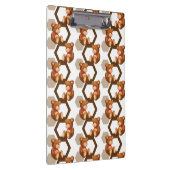 テディの配列のイラストレーションは白に関係します クリップボード (右)