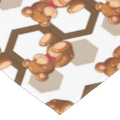 テディの配列のイラストレーションは白に関係します テーブルクロス (アングル)