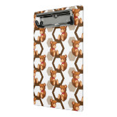 テディの配列のイラストレーションは白に関係します ミニクリップボード (アングル2)