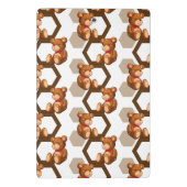 テディの配列のイラストレーションは白に関係します ミニクリップボード (裏面)