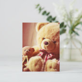 テディはハガキを付ける ポストカード (スタンド正面)