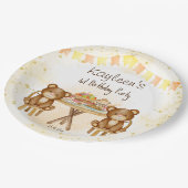 テディはピクニックの誕生日パーティーを催す ペーパープレート (アングル)