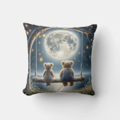 テディは月明かりの中で揺れる クッション (正面)