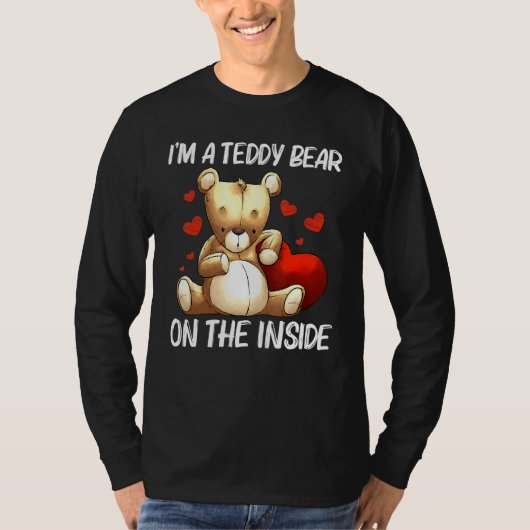 テディカッコいいベア女子プ男性へラッシュ詰まったトイ Tシャツ (正面)