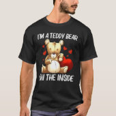 テディカッコいいベア女子プ男性へラッシュ詰まったトイ Tシャツ (正面)