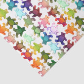 テディカラフルベアズラッピング紙 薄葉紙 (詳細)