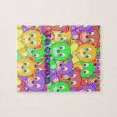 テディカラフルベア装飾ジグソーパズル ジグソーパズル (横)