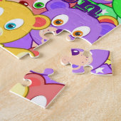 テディカラフルベア装飾ジグソーパズル ジグソーパズル (側面)