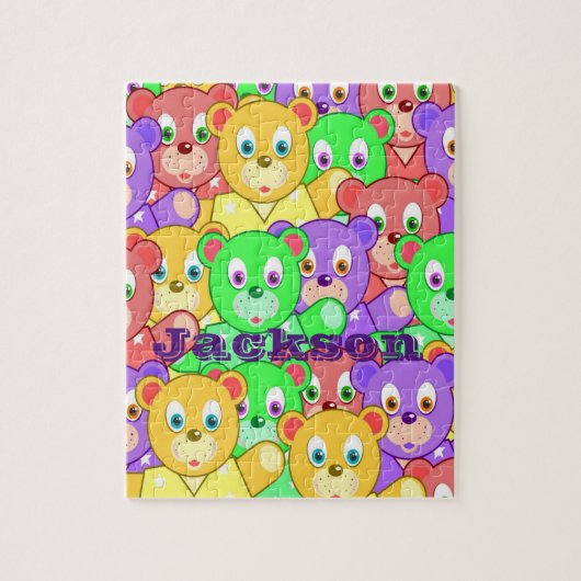 テディカラフルベア装飾ジグソーパズル ジグソーパズル (縦)