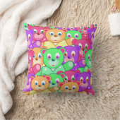 テディカラフルベア クッション (ブランケット)